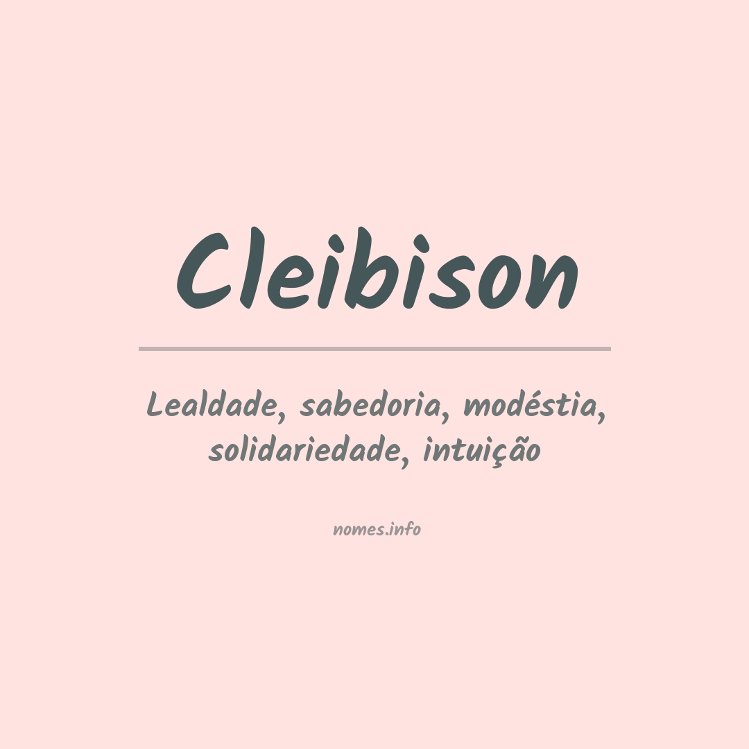 Significado do nome Cleibison