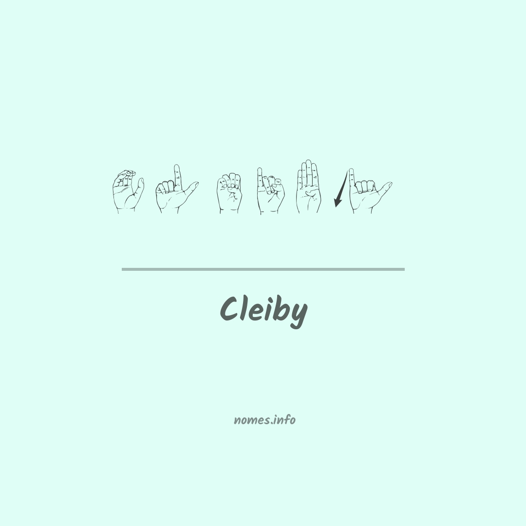 Cleiby em Libras