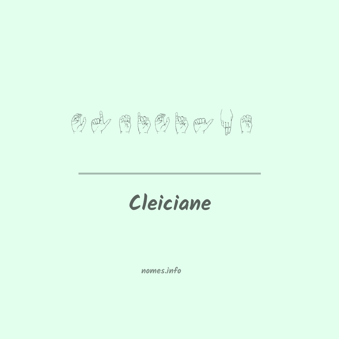 Cleiciane em Libras