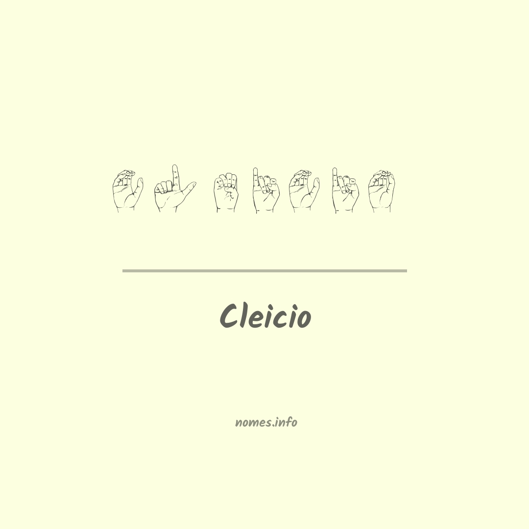 Cleicio em Libras