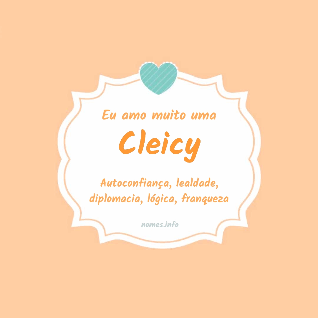 Eu amo muito Cleicy