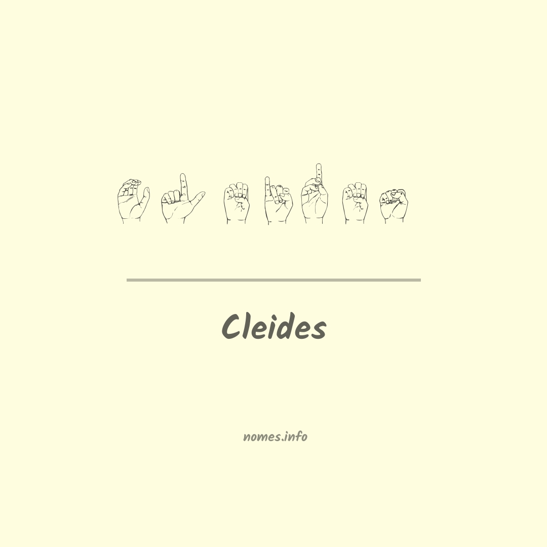 Cleides em Libras