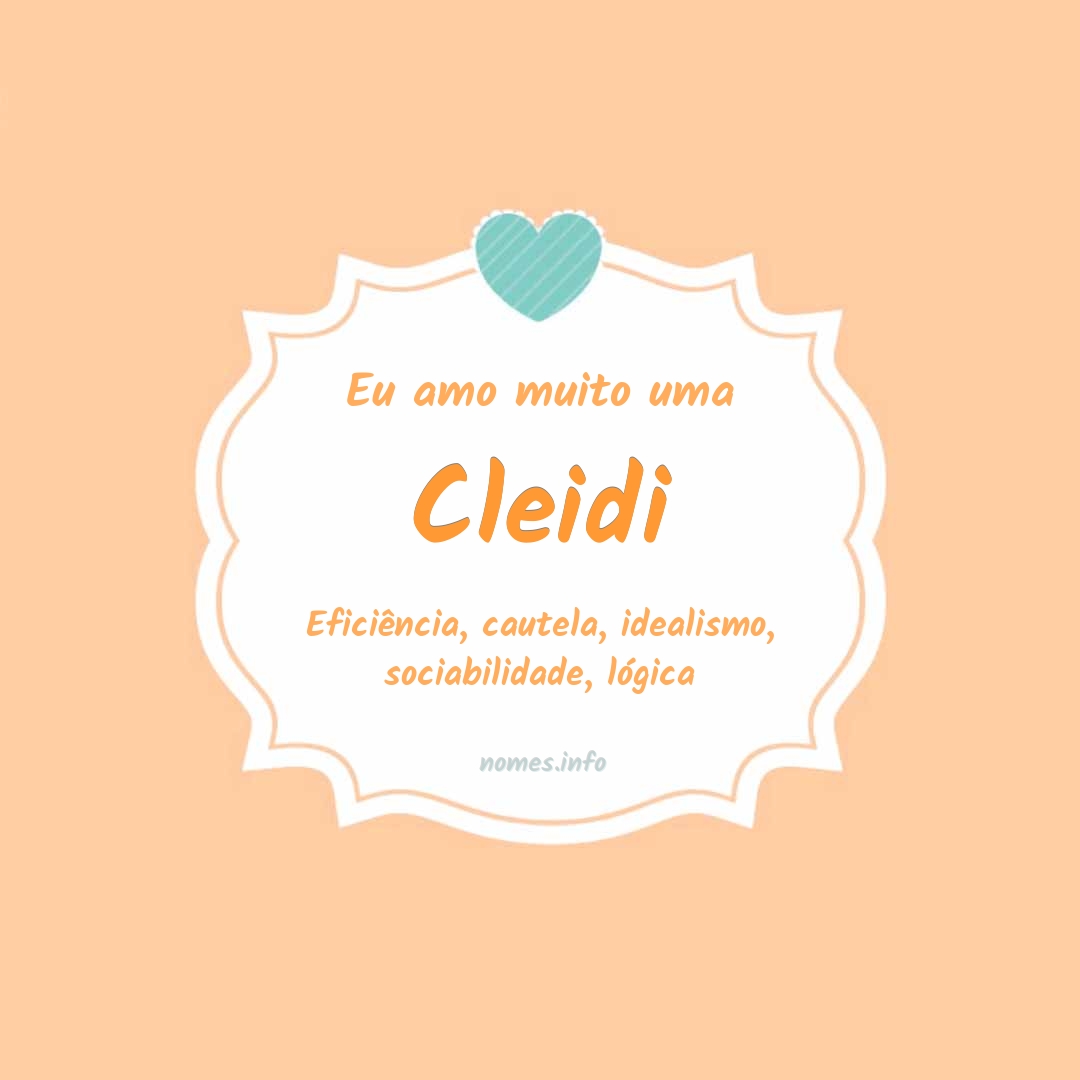 Eu amo muito Cleidi