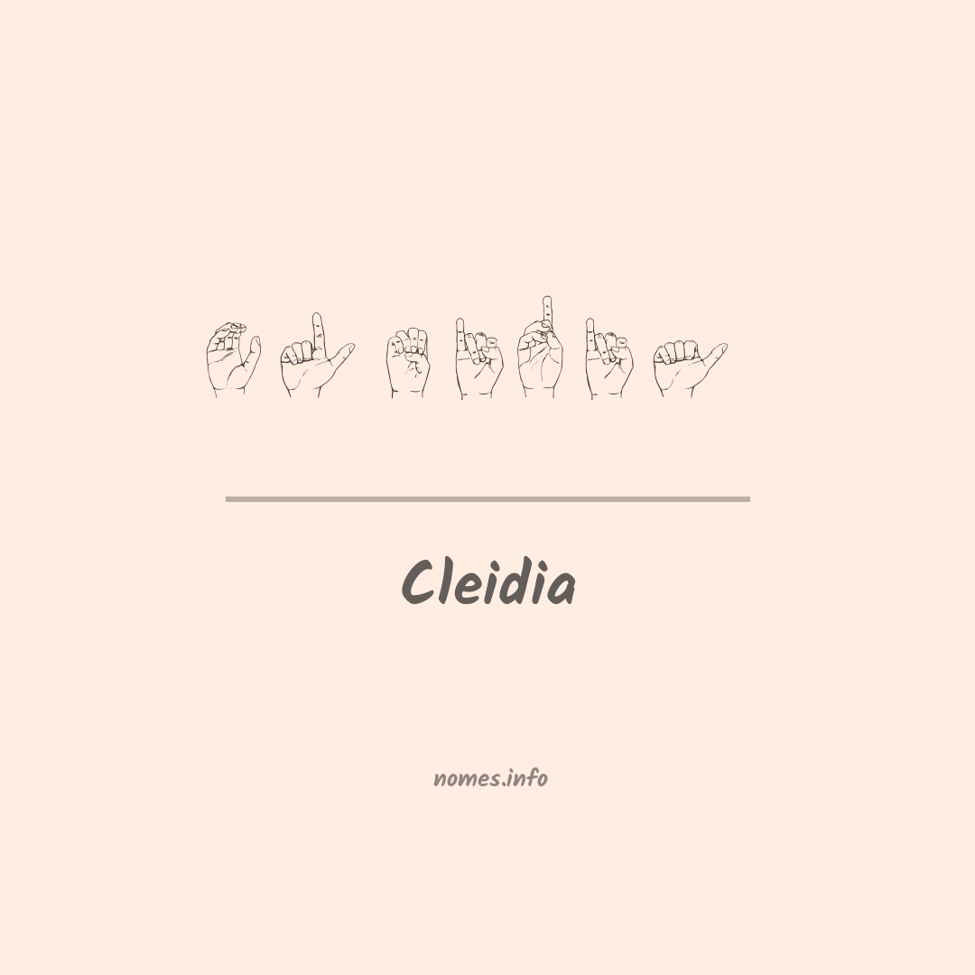 Cleidia em Libras