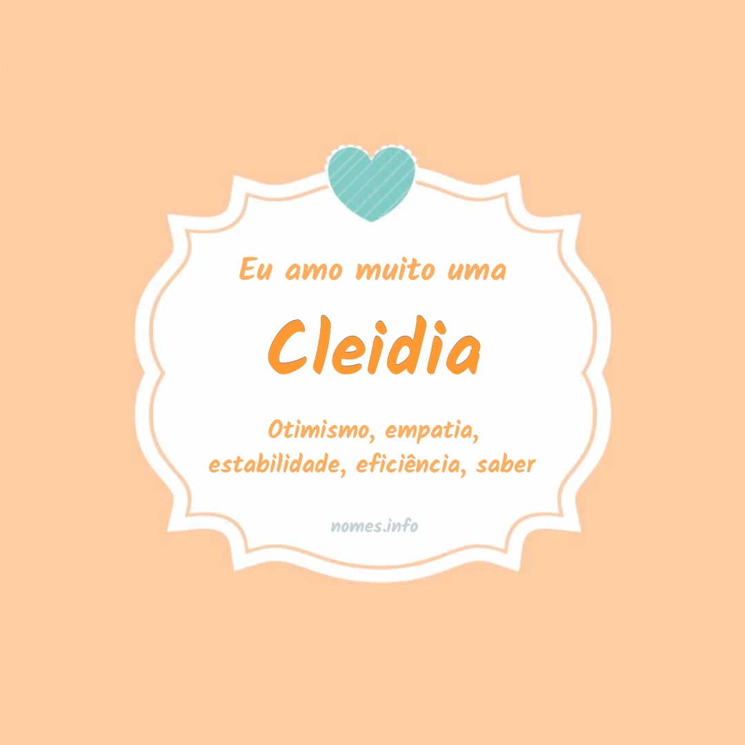Eu amo muito Cleidia