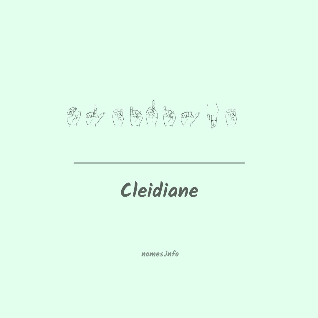 Cleidiane em Libras