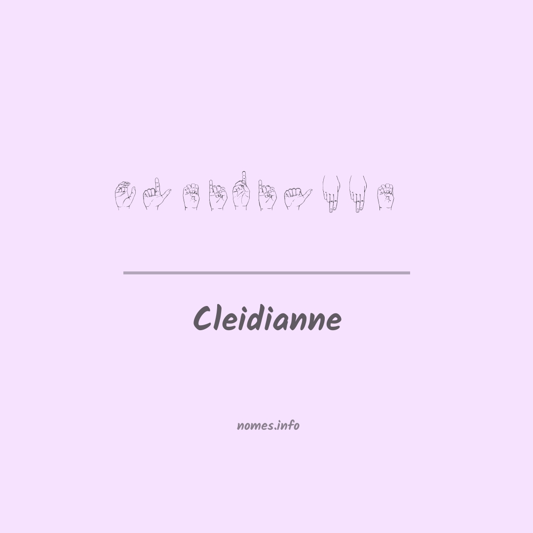 Cleidianne em Libras