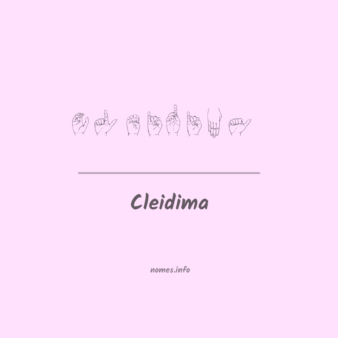 Cleidima em Libras