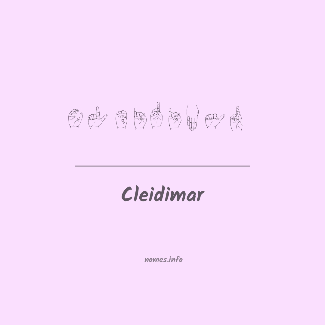 Cleidimar em Libras