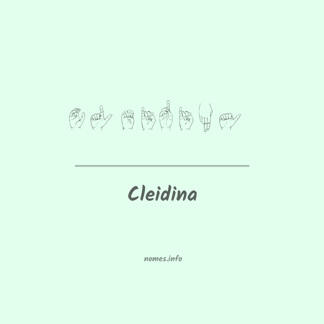 Cleidina em Libras
