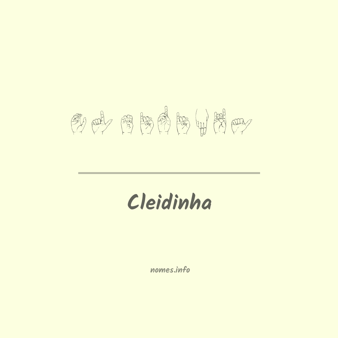 Cleidinha em Libras
