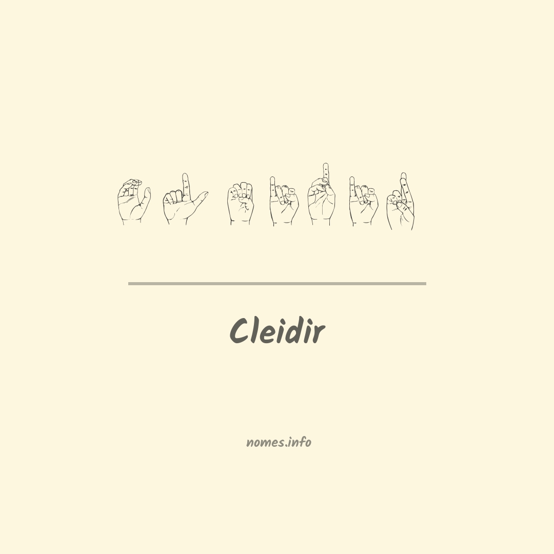 Cleidir em Libras