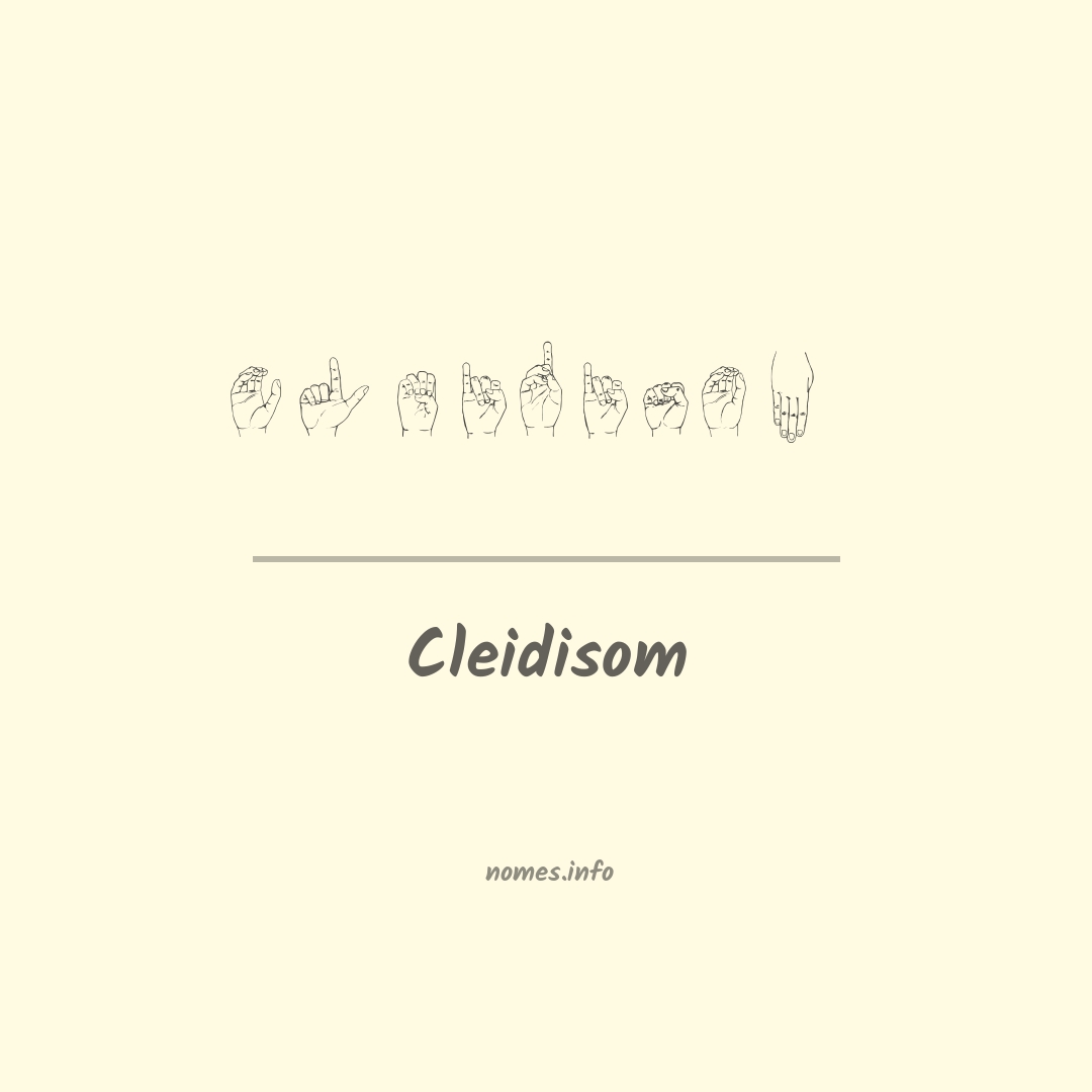 Cleidisom em Libras