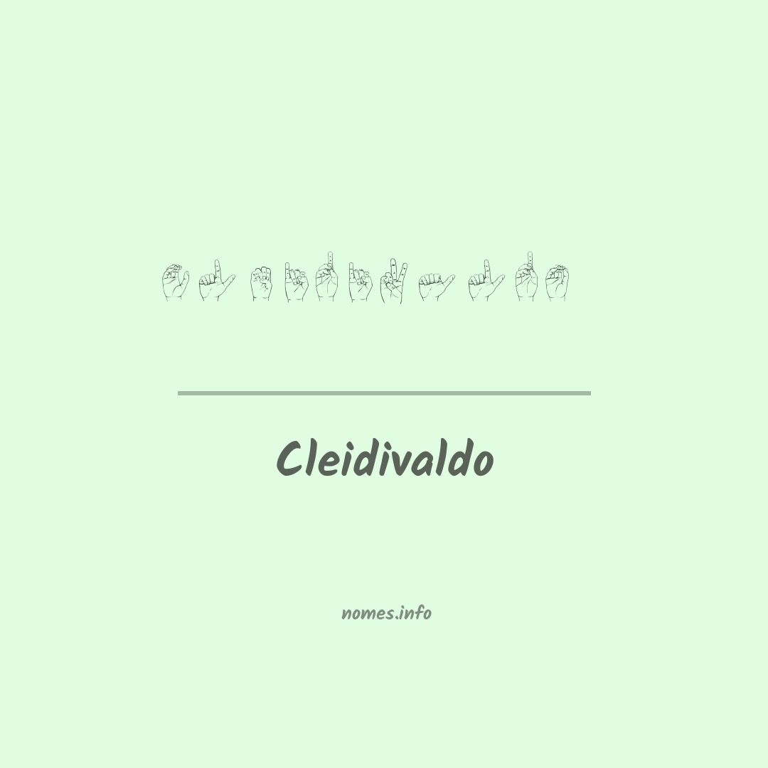 Cleidivaldo em Libras