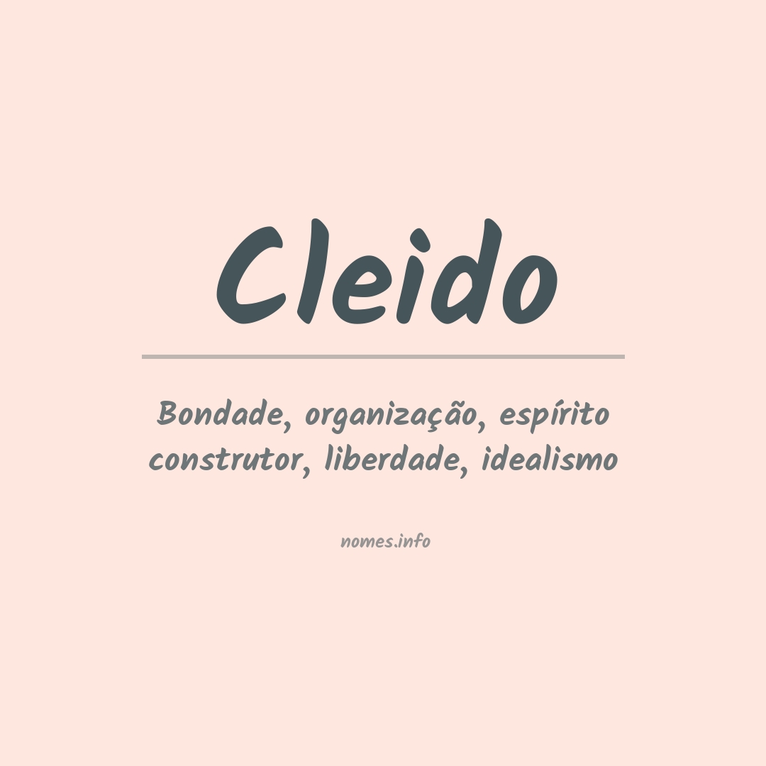 Significado do nome Cleido