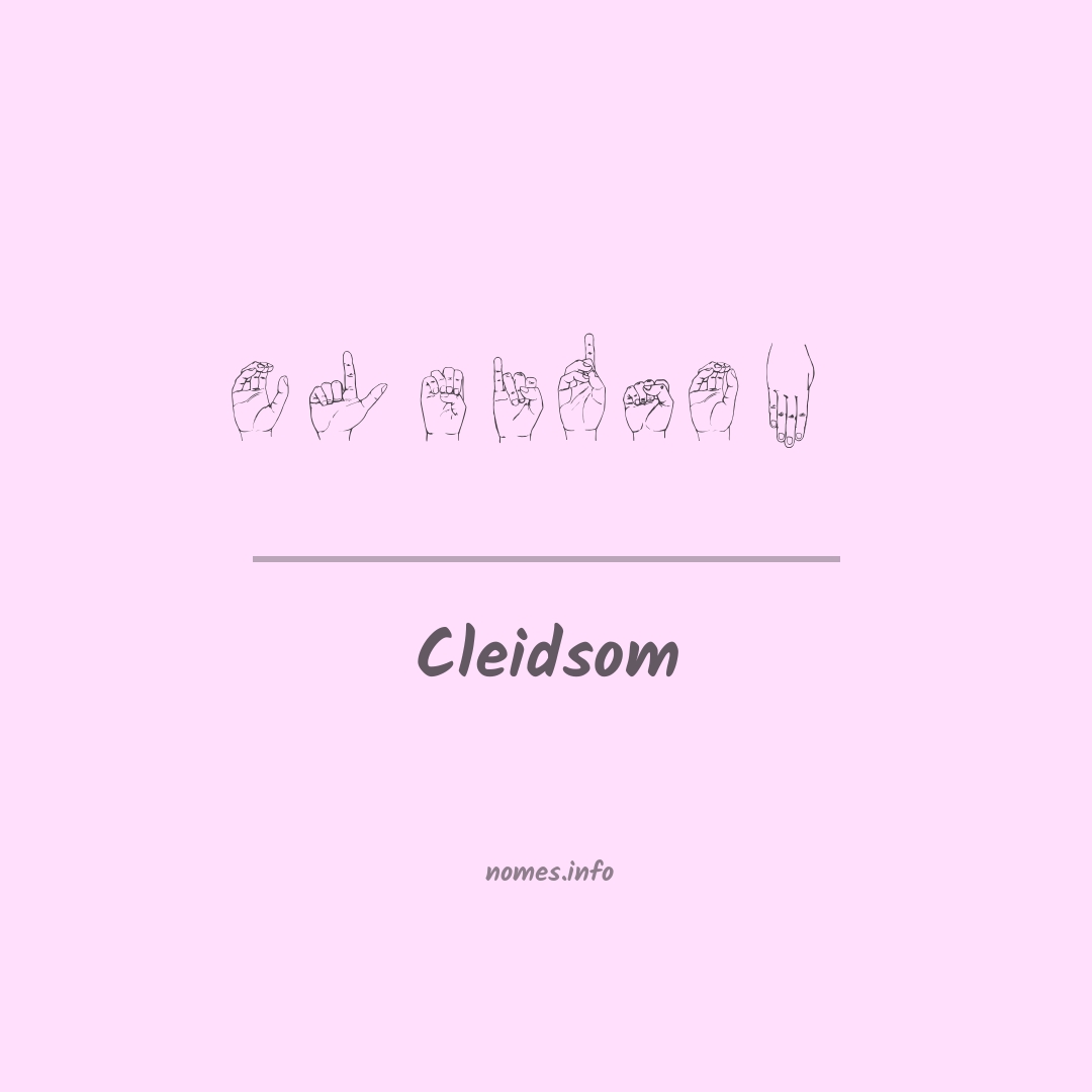 Cleidsom em Libras