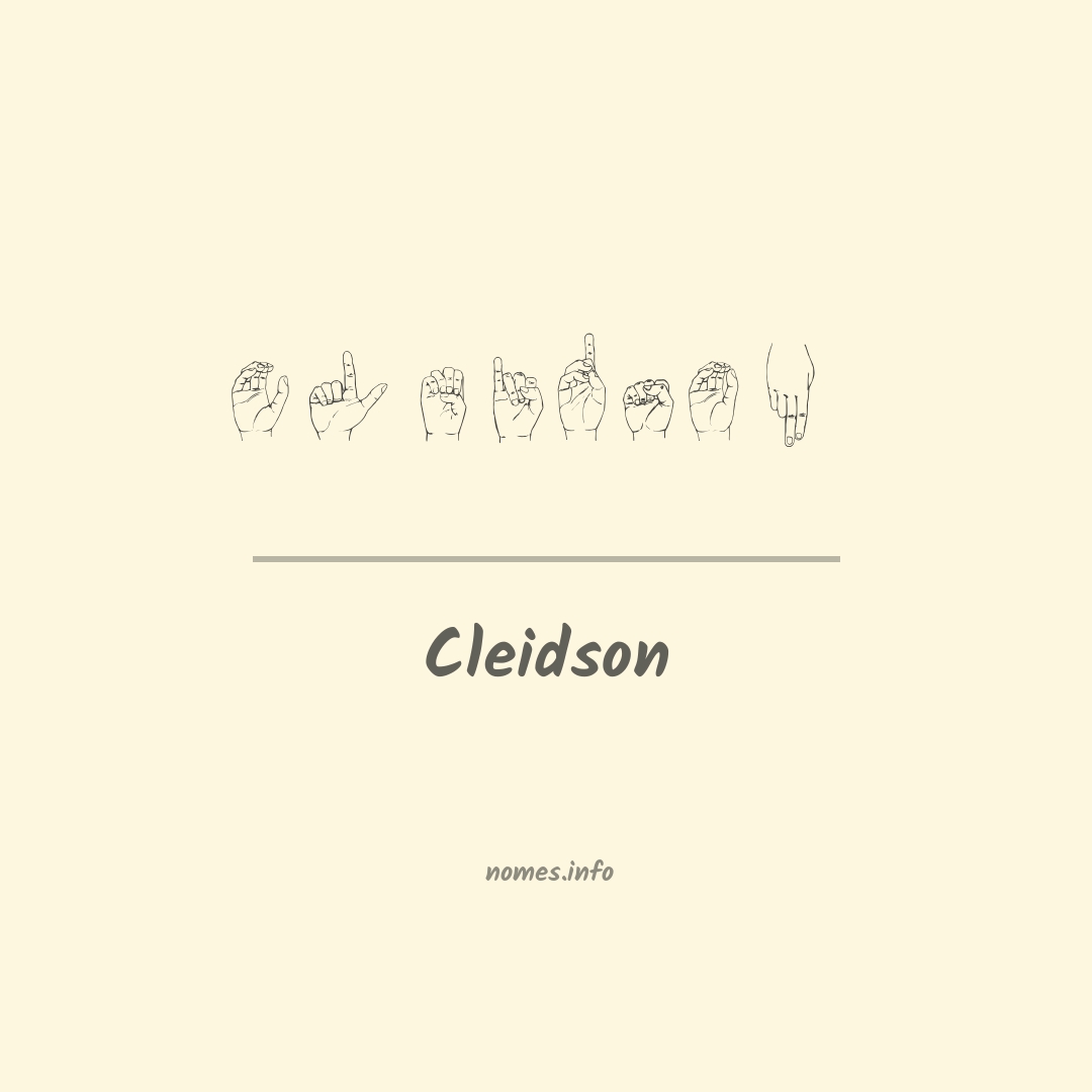 Cleidson em Libras
