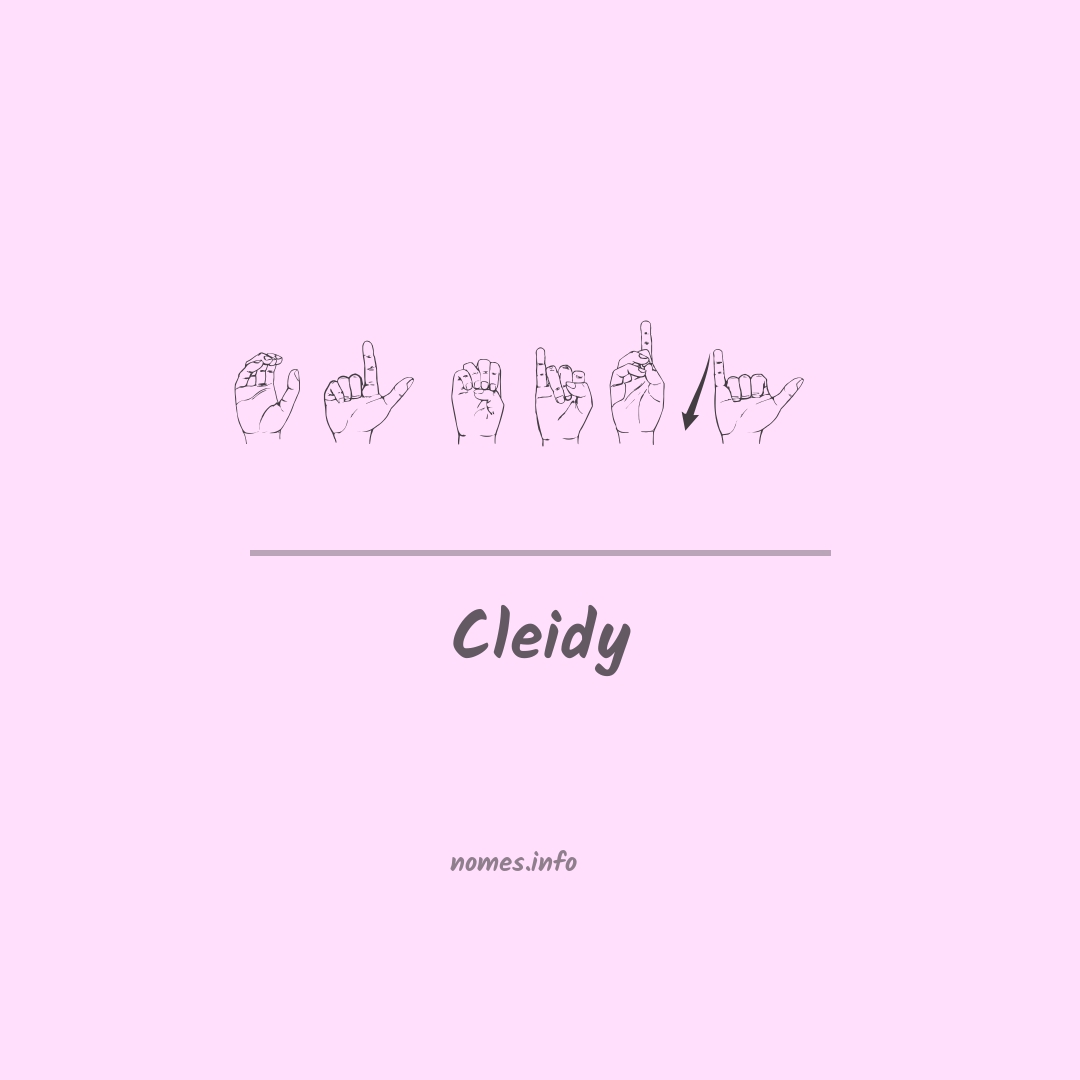 Cleidy em Libras