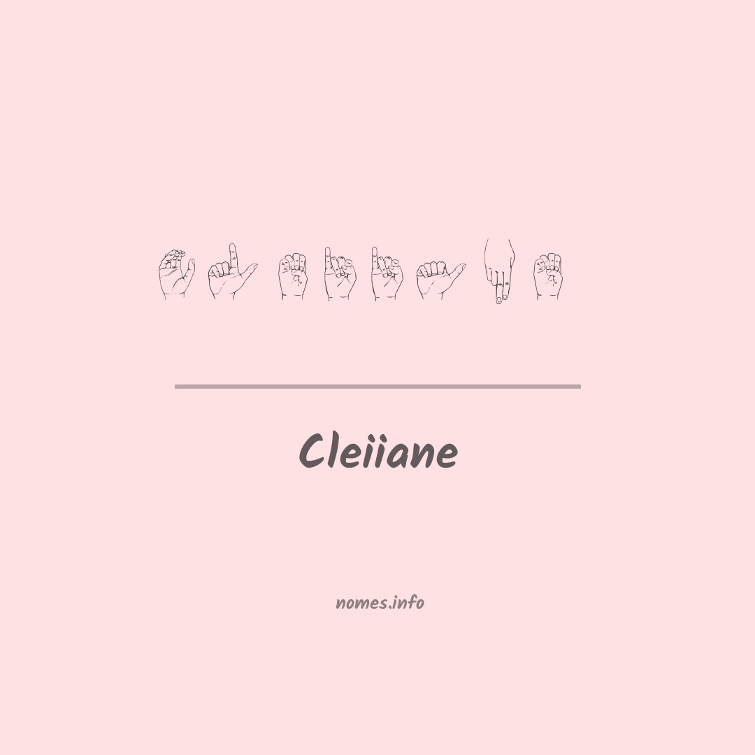 Cleiiane em Libras