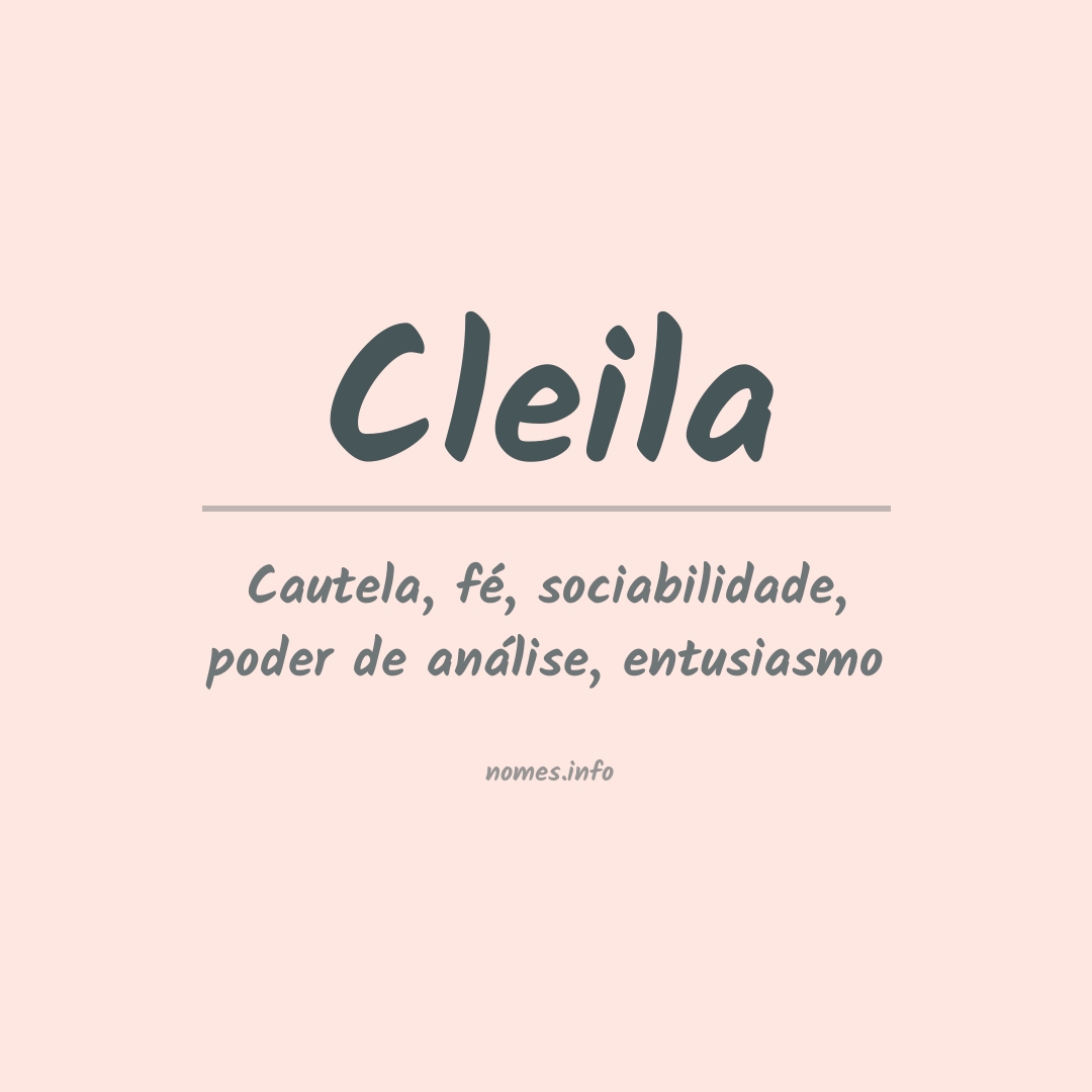 Significado do nome Cleila