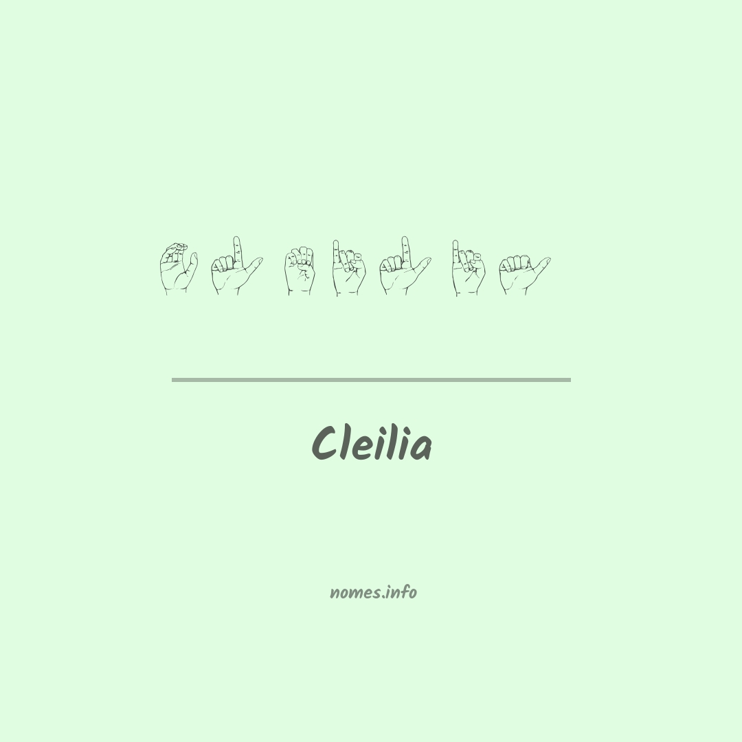 Cleilia em Libras