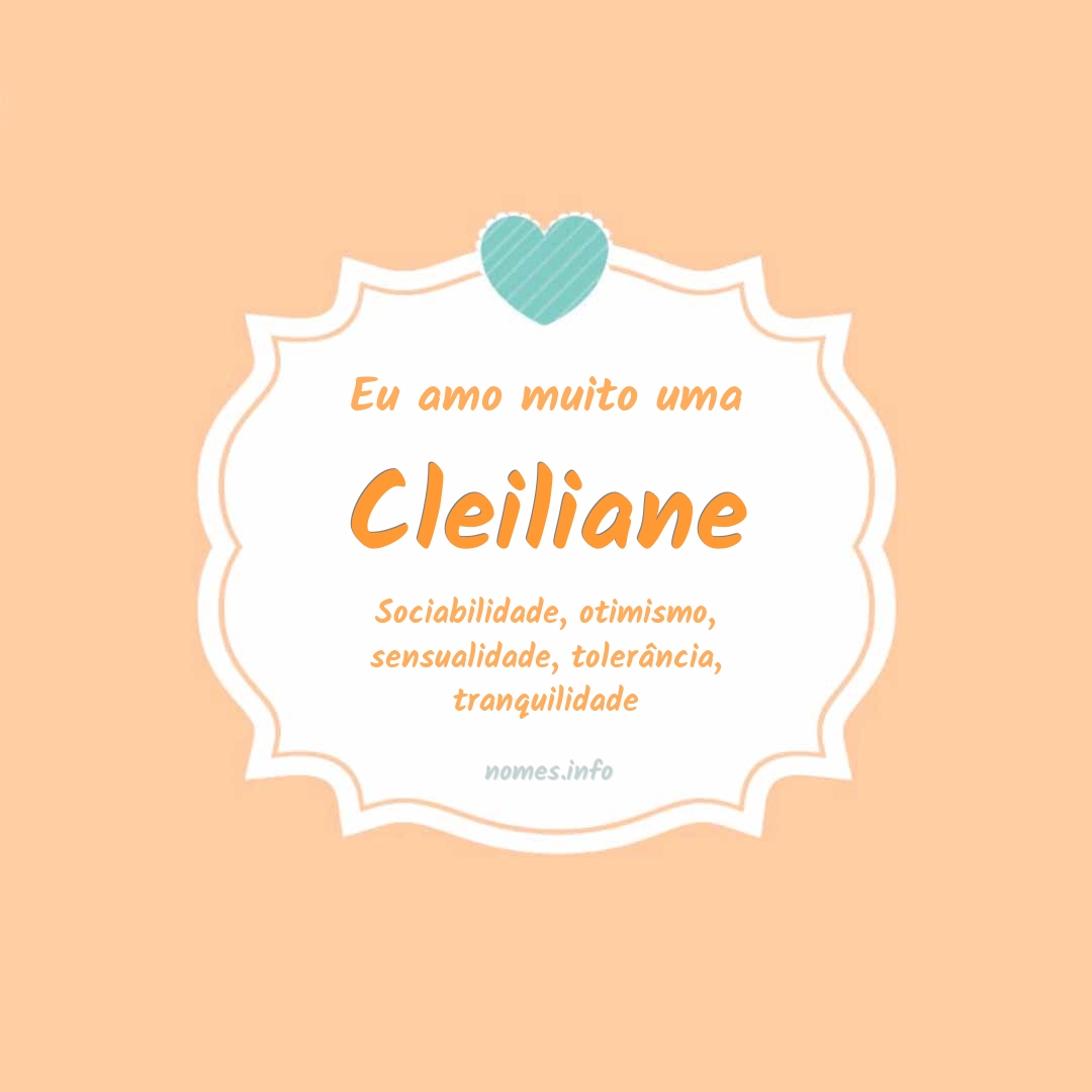 Eu amo muito Cleiliane