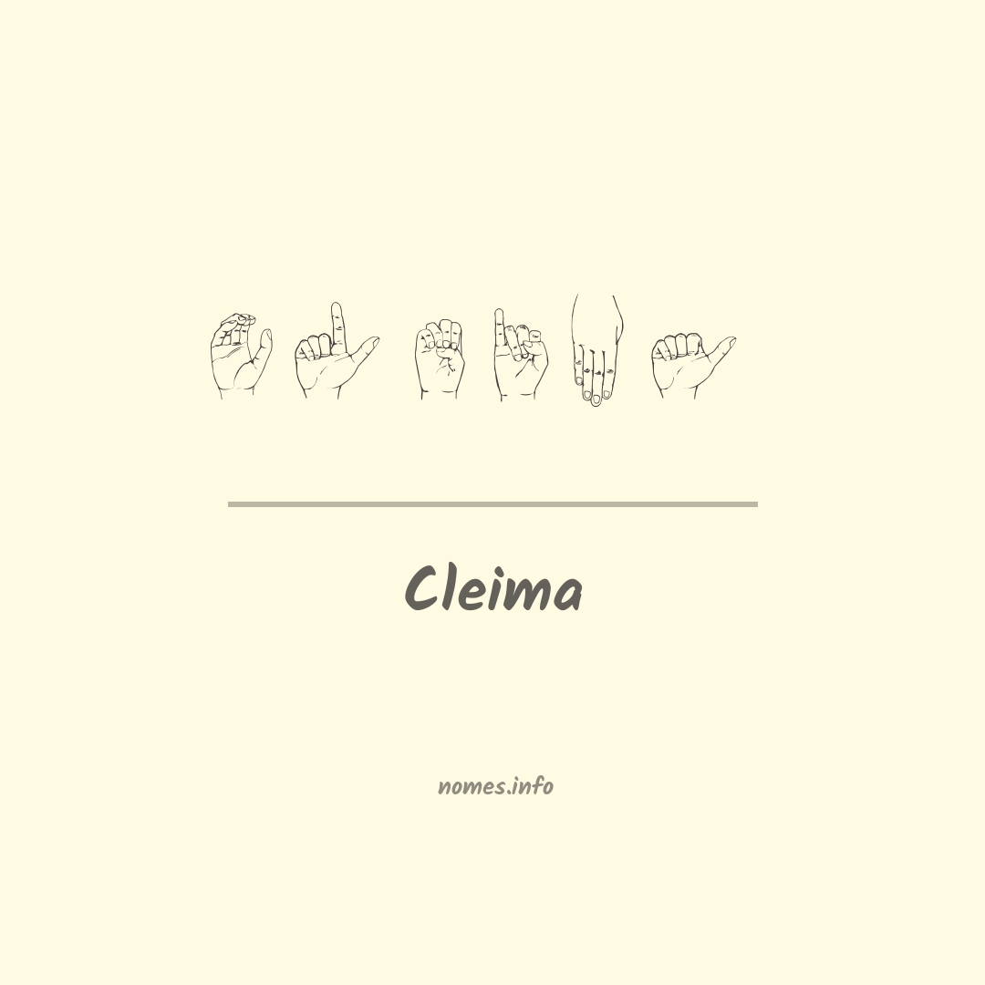 Cleima em Libras