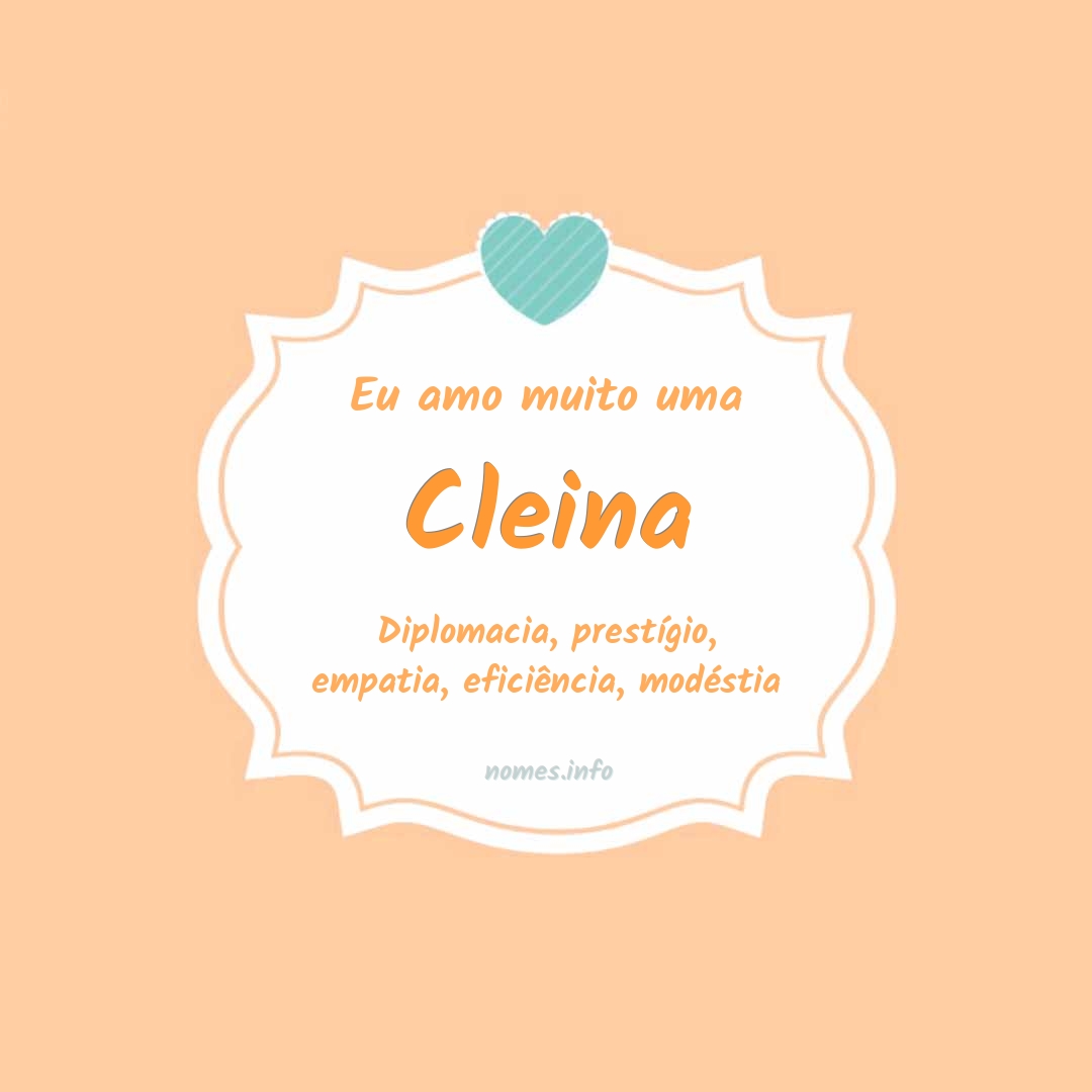 Eu amo muito Cleina