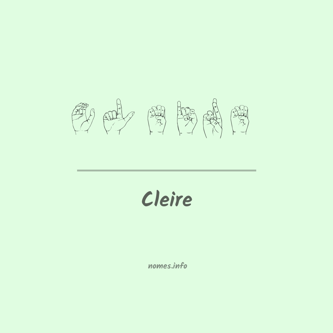 Cleire em Libras