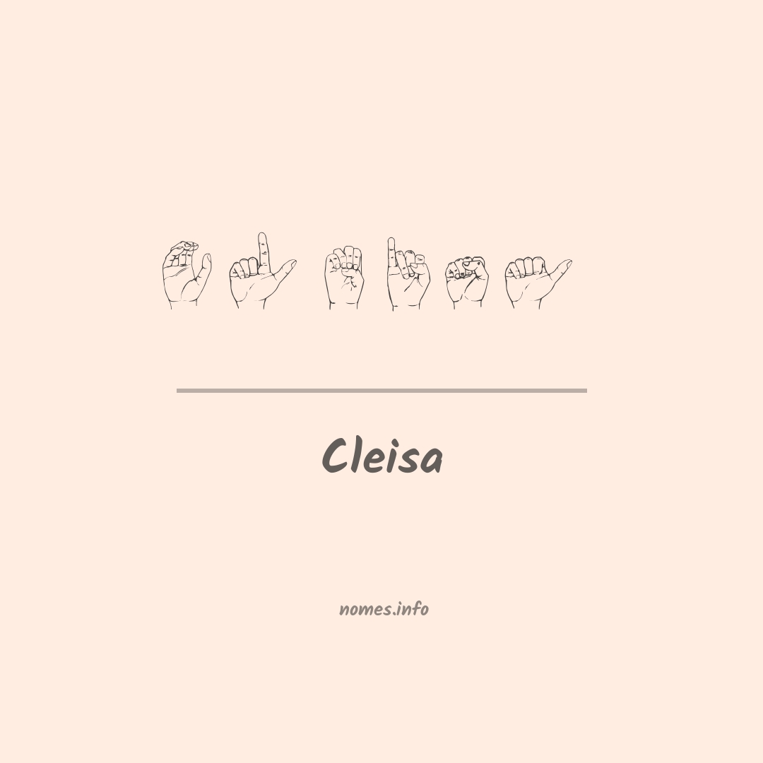 Cleisa em Libras