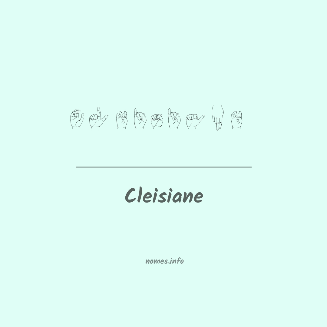 Cleisiane em Libras