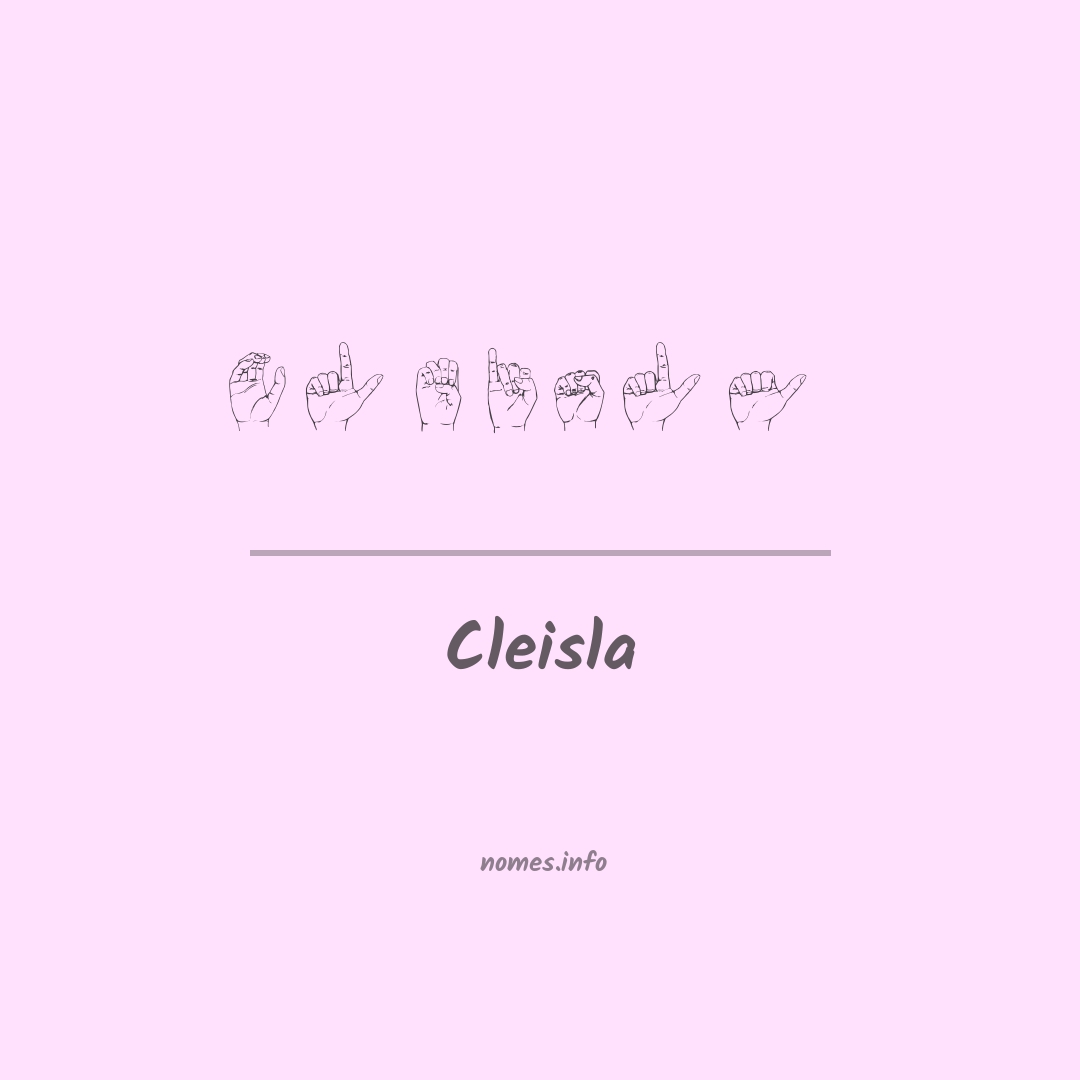 Cleisla em Libras