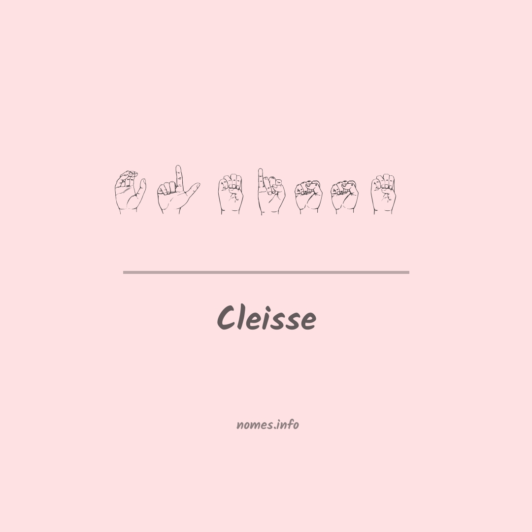 Cleisse em Libras