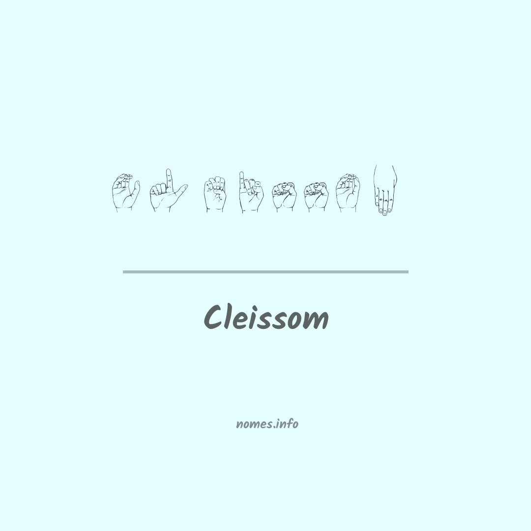 Cleissom em Libras