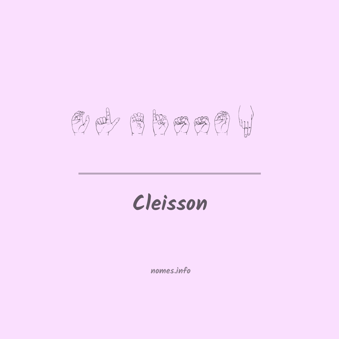 Cleisson em Libras