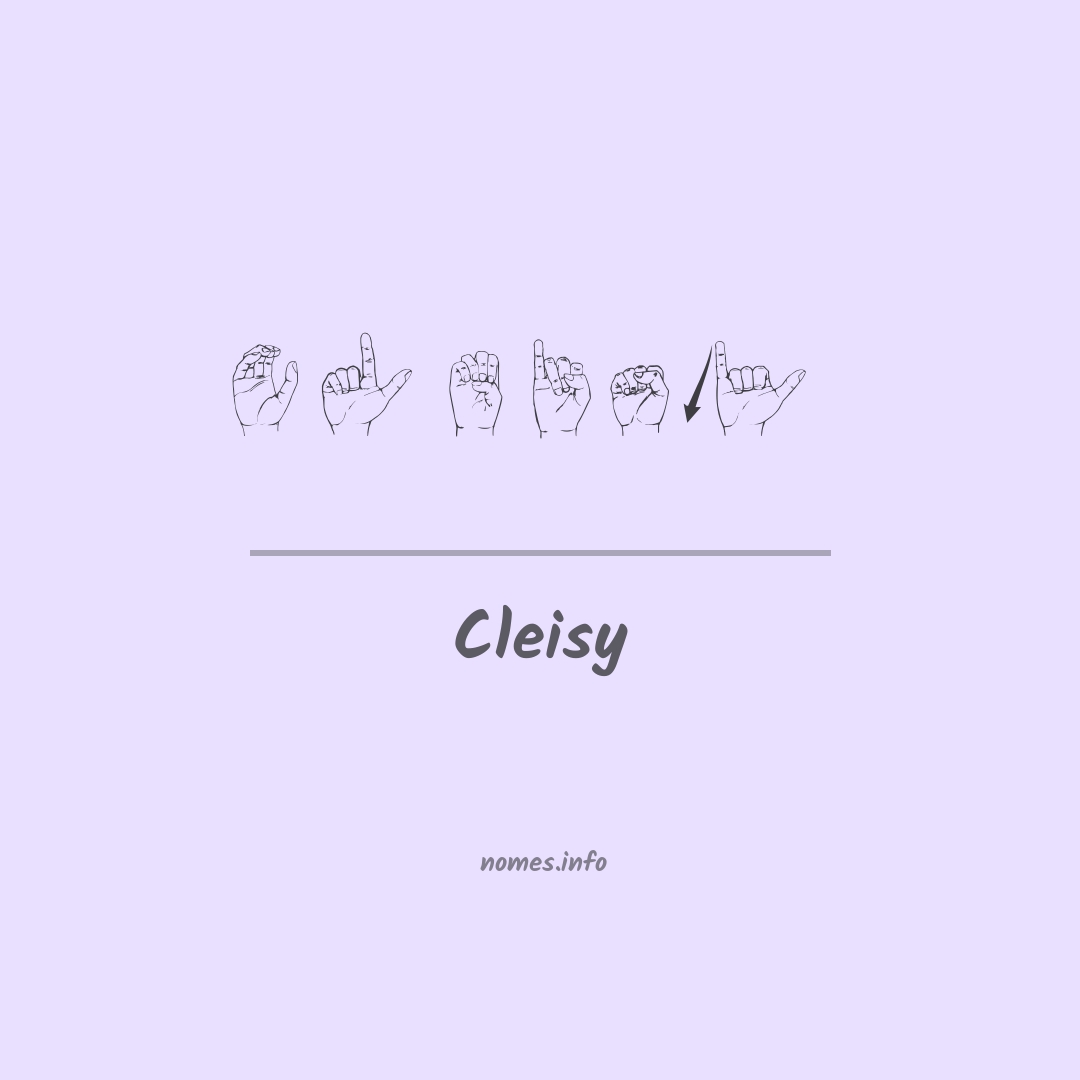 Cleisy em Libras