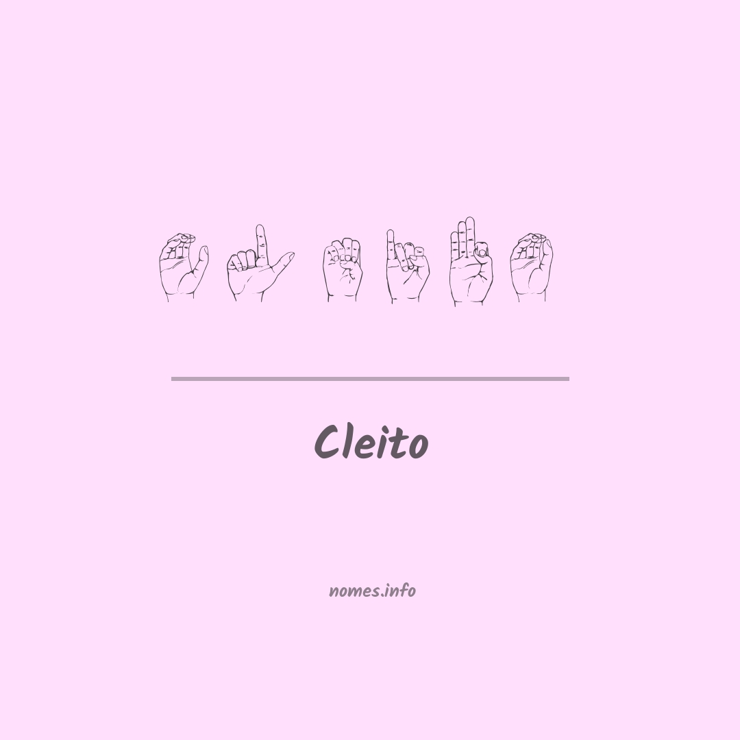 Cleito em Libras