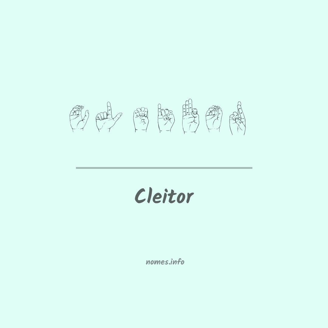 Cleitor em Libras