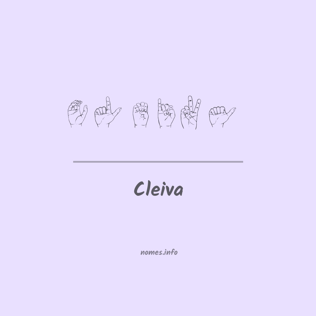 Cleiva em Libras