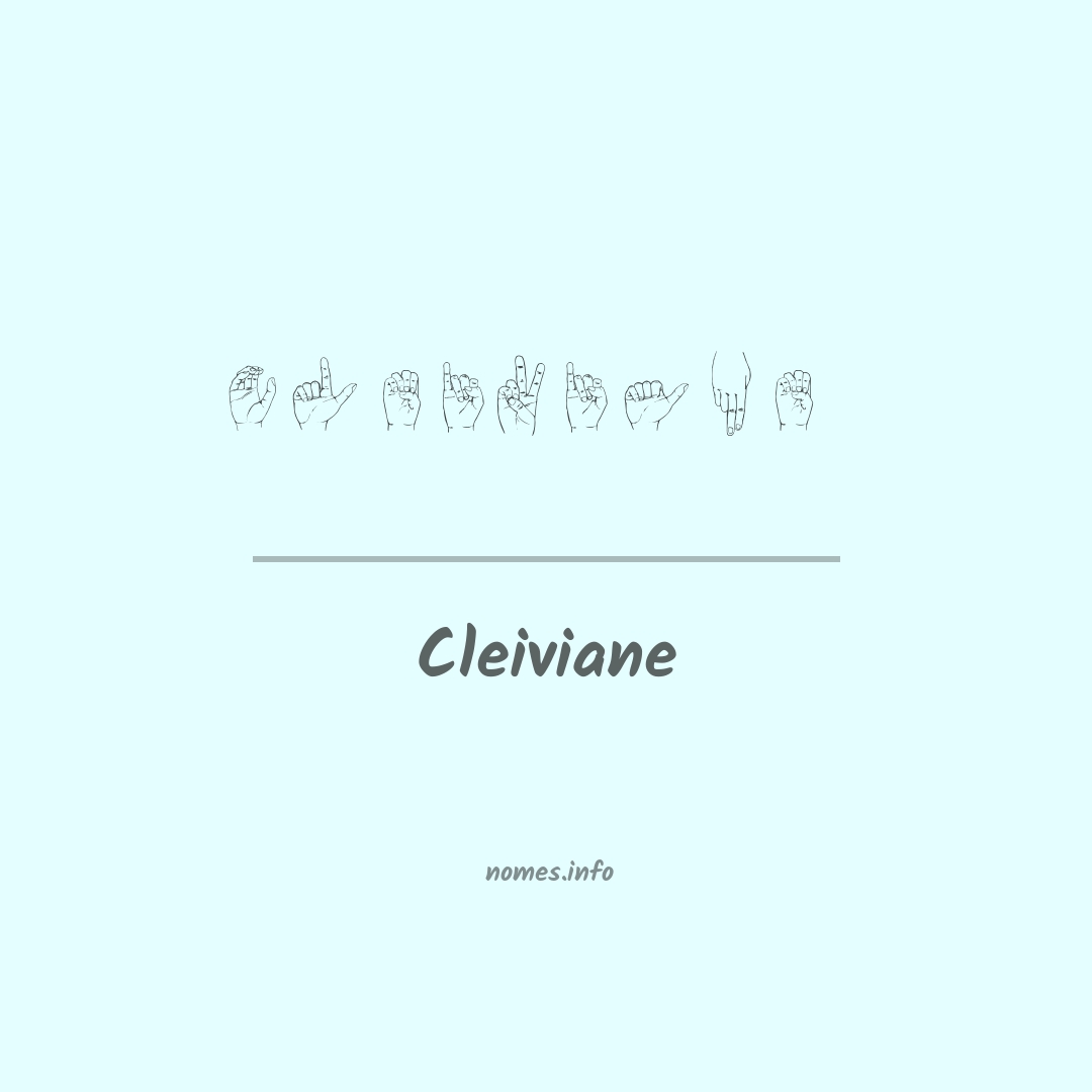 Cleiviane em Libras Cleiviane em Libras