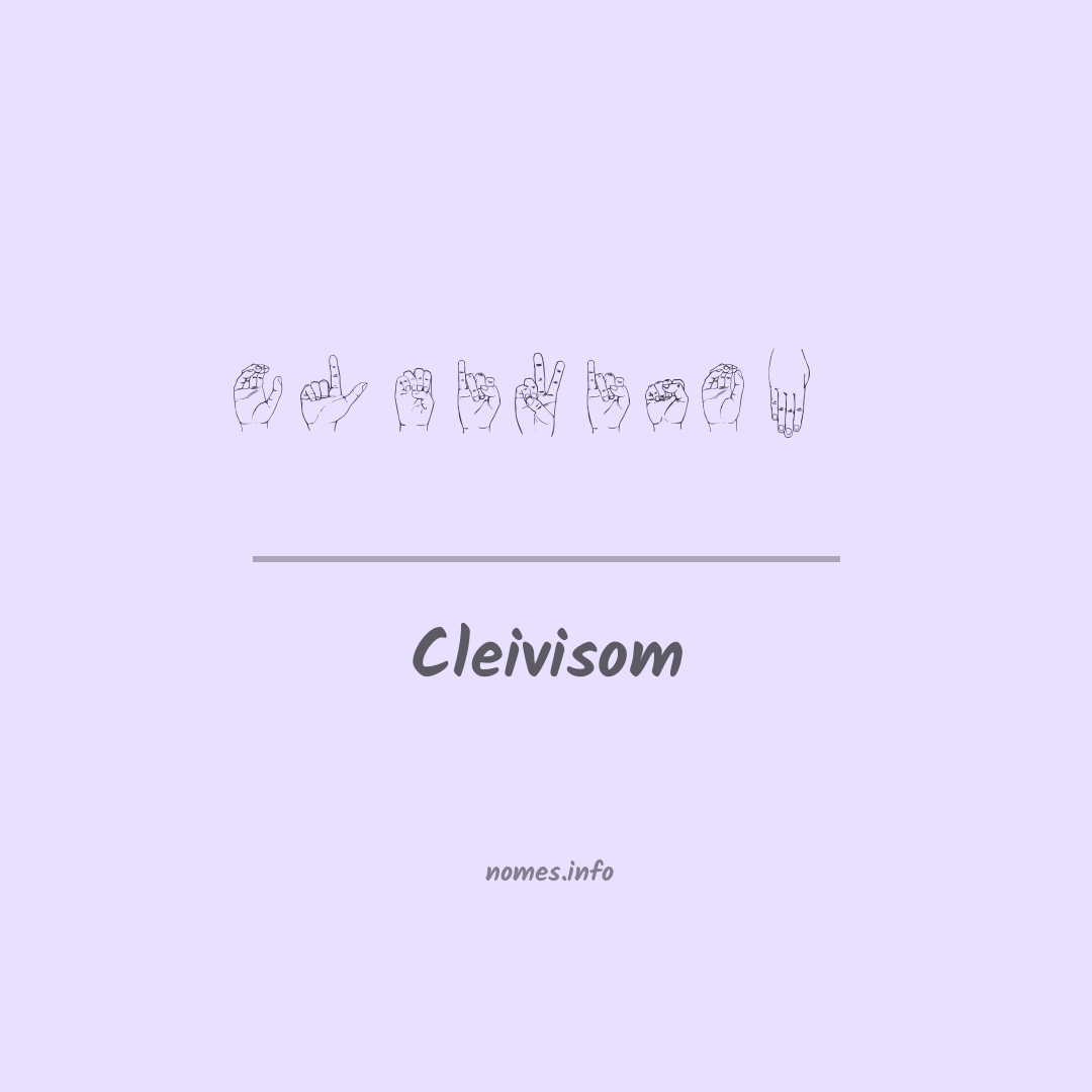Cleivisom em Libras