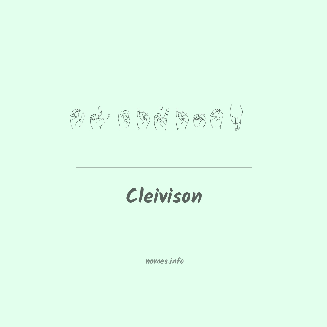 Cleivison em Libras