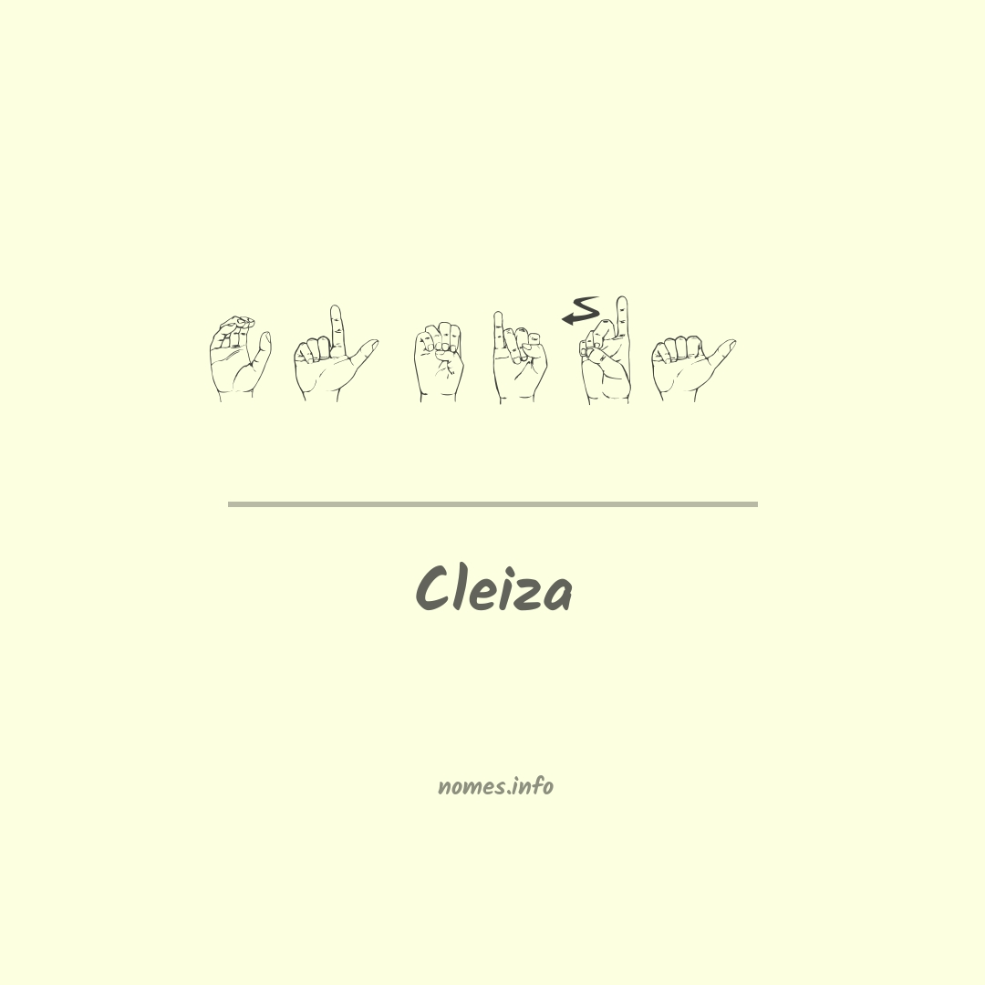 Cleiza em Libras