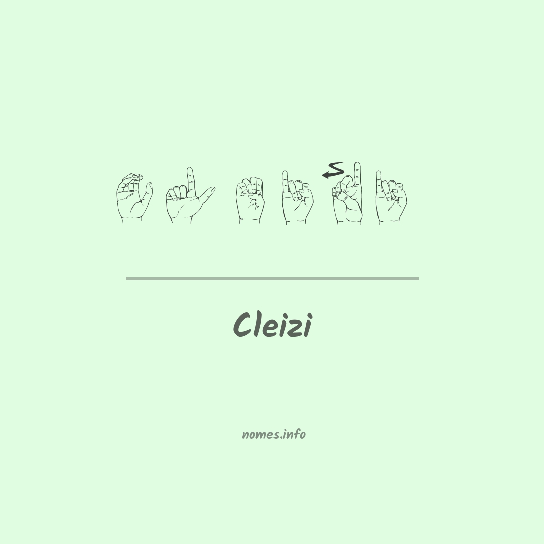 Cleizi em Libras