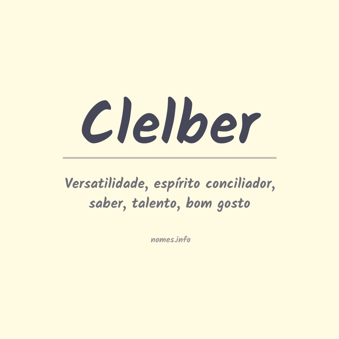 Significado do nome Clelber