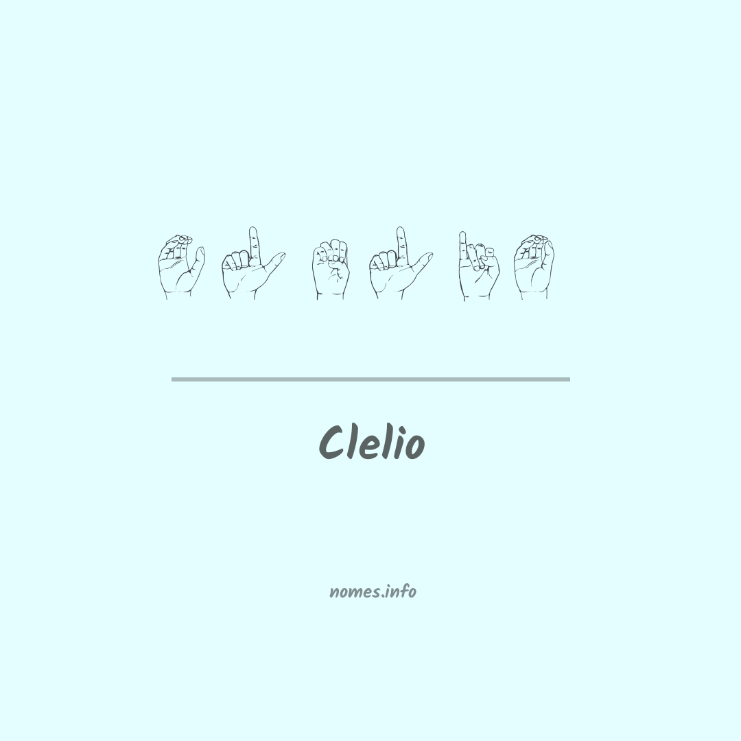 Clelio em Libras