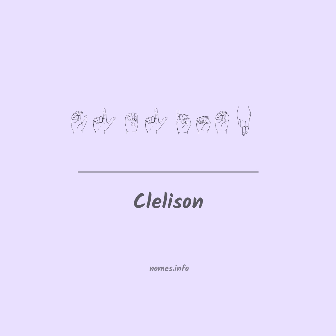 Clelison em Libras