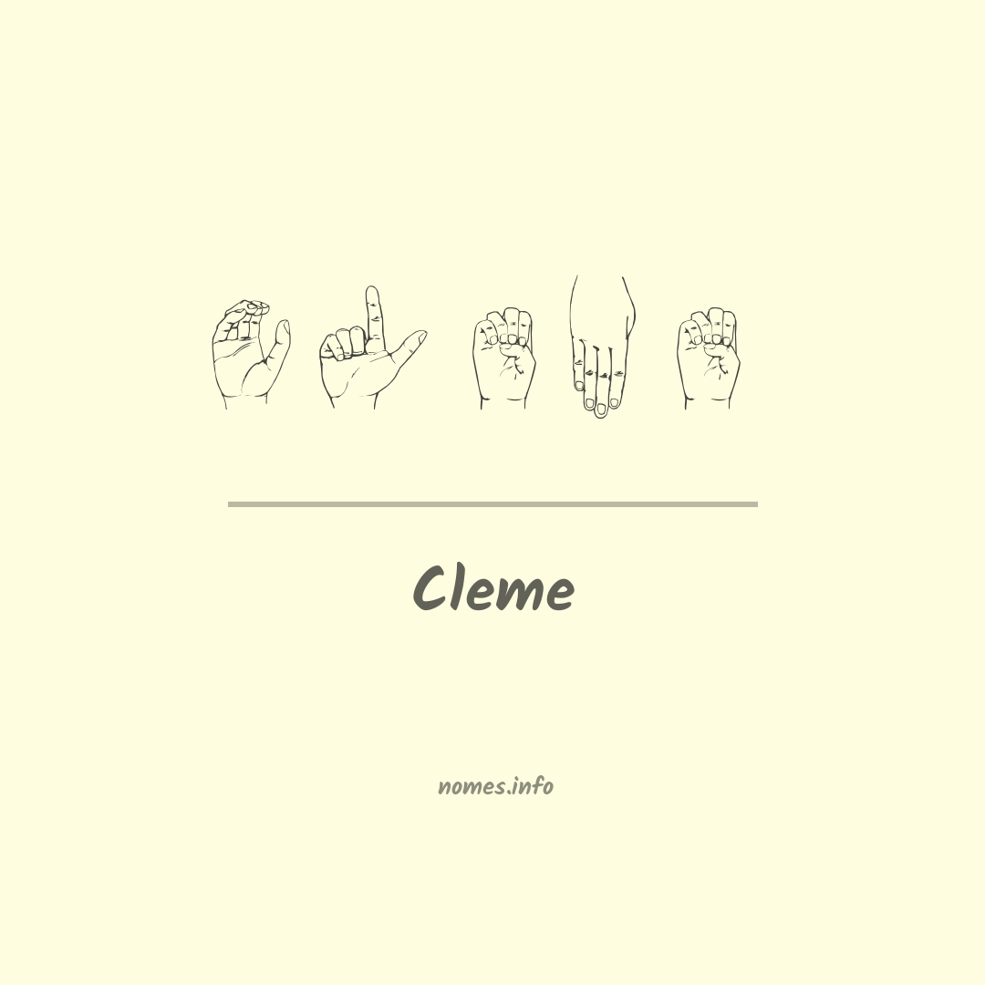 Cleme em Libras