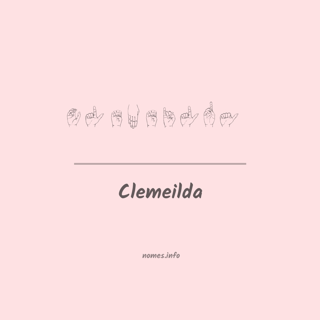 Clemeilda em Libras