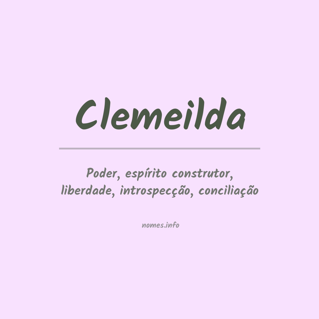 Significado do nome Clemeilda